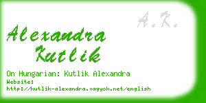 alexandra kutlik business card